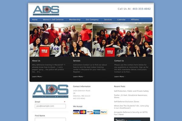 Debonair theme site design template sample