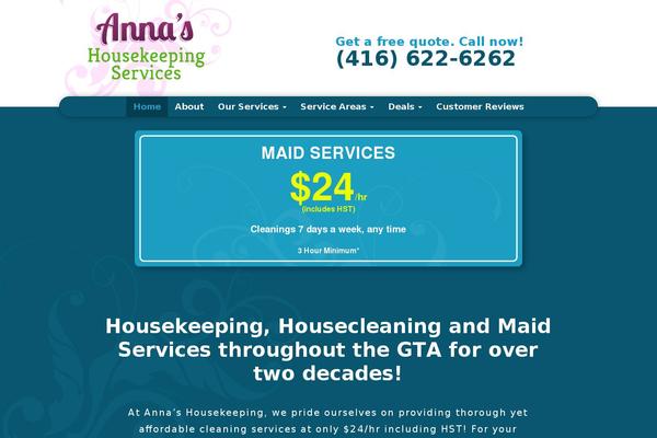 annashousekeeping.ca site used Annas
