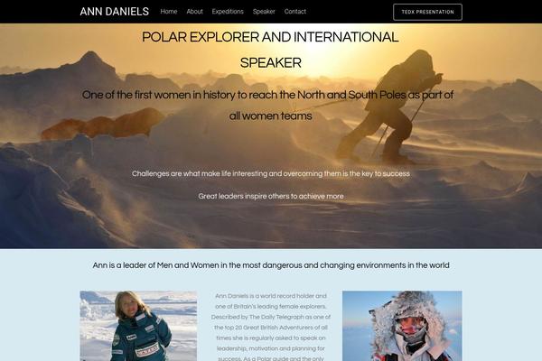 Tesseract theme site design template sample