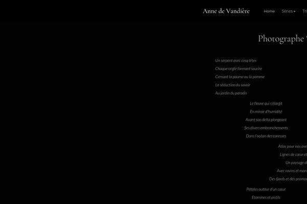 annedevandiere.com site used Zpholio
