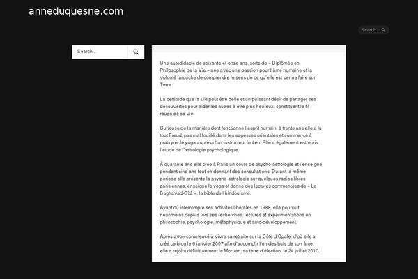 anneduquesne.com site used Mrdev_blog