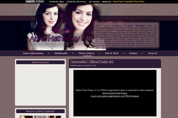 annehathawayfan.com site used Purple