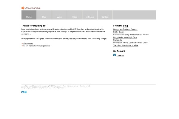 Default theme site design template sample