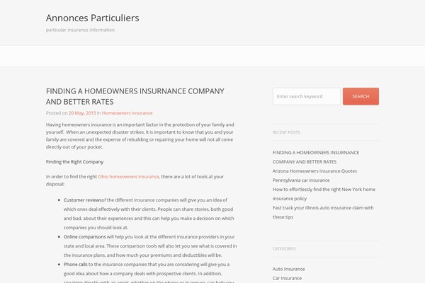 annonces-particuliers.info site used Blogotron