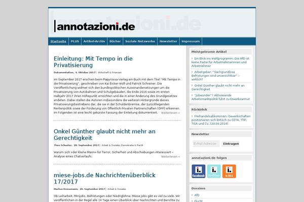 Site using Syndicate Press plugin