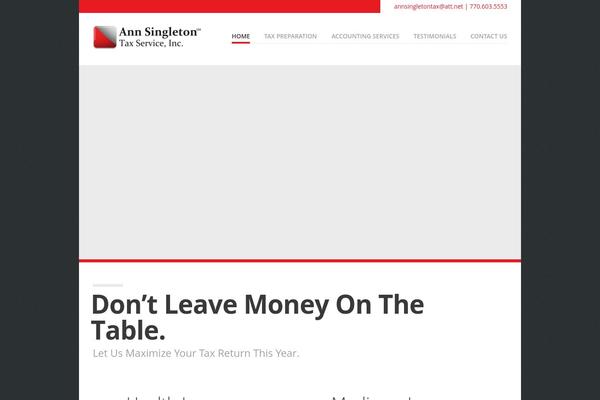 Vanguard theme site design template sample
