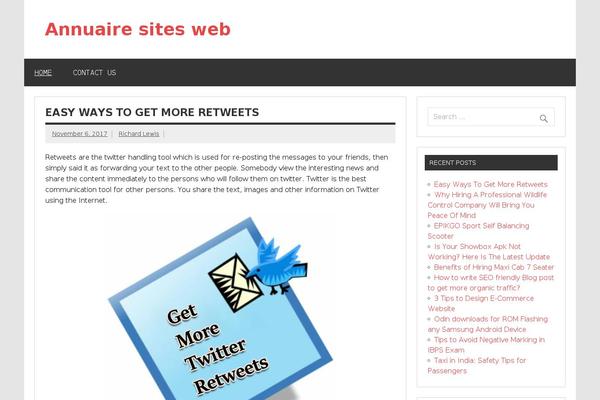 Dynamic News Lite theme site design template sample