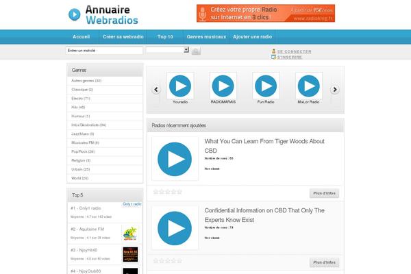 Site using Widgets on Pages plugin