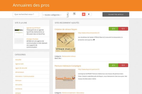 Dt theme site design template sample
