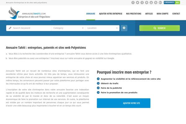 Directory2 theme site design template sample
