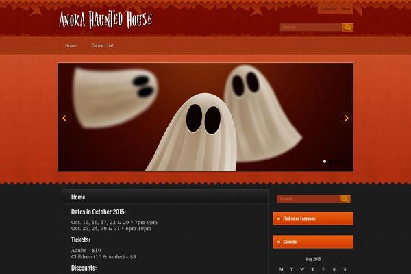 anokahauntedhouse.org site used Halloween