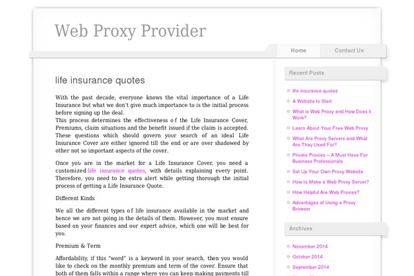 voidy theme site design template sample