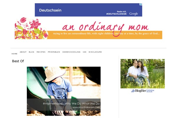 anordinarymom.com site used Thesis 1.6