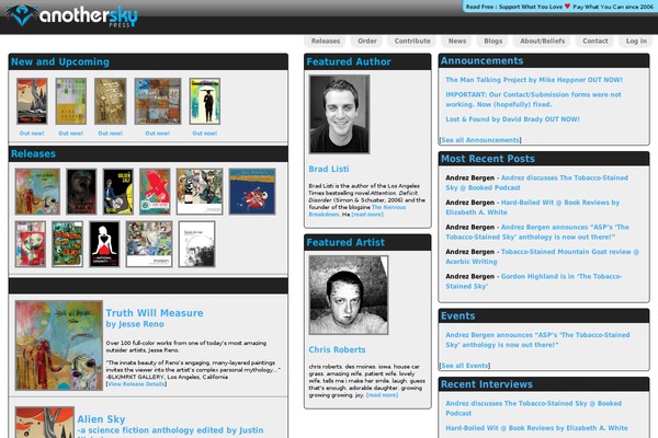 anothersky.org site used Asp