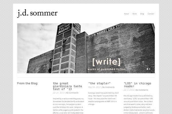 Craft theme site design template sample