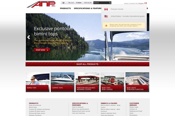 Anp theme site design template sample