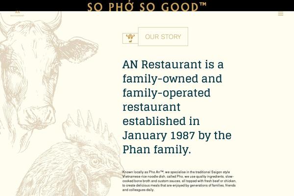 An theme site design template sample