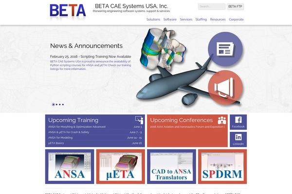 Beta theme site design template sample