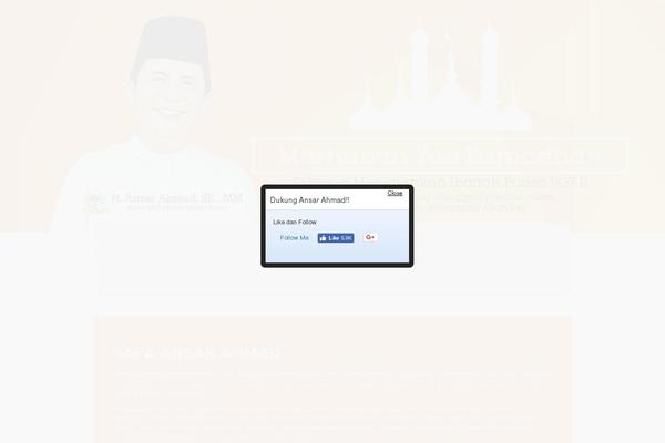 Site using Social PopUP - Facebook, Twitter & Google+ plugin