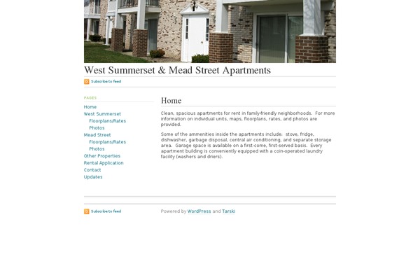 Tarski theme site design template sample