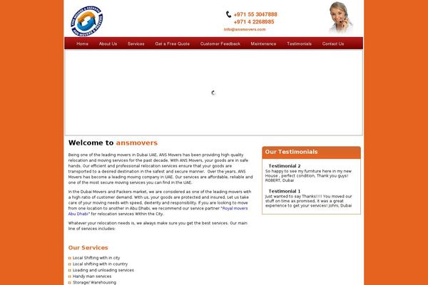 ansmovers.com site used Ansmovers