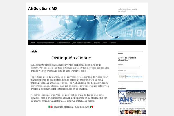 Twenty Ten theme site design template sample