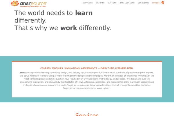 Tesseract theme site design template sample