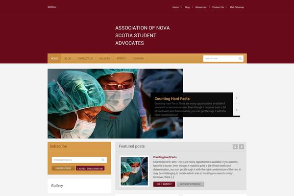 WP Education theme site design template sample