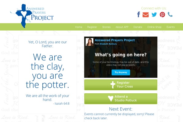answeredprayerscross.org site used Answeredprayerscross
