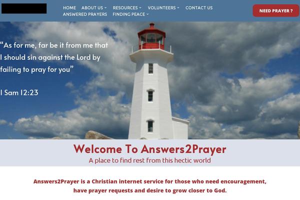 answers2prayer.org site used Extra