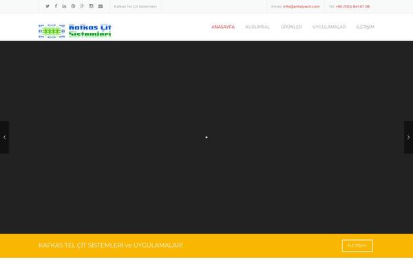 Construction theme site design template sample