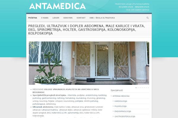 Medical theme site design template sample