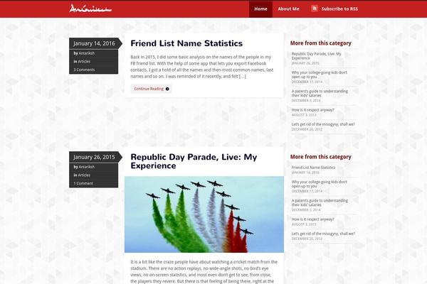 Skeptical theme site design template sample