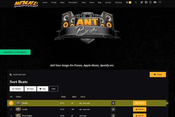 Site using Shopengine plugin