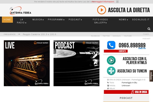 Site using Audio-player-by-clammr plugin