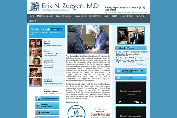 anteriorhipreplacementlosangeles.com site used Erik