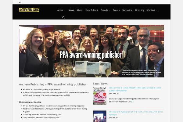 anthem-publishing.com site used Anthem