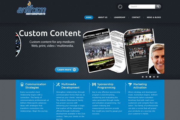 Lunar theme site design template sample