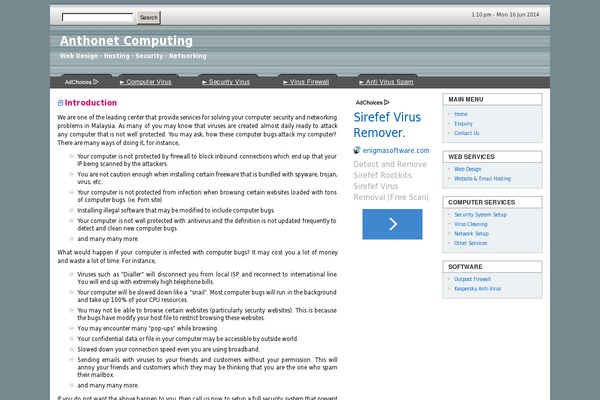 Site using Contactforms plugin