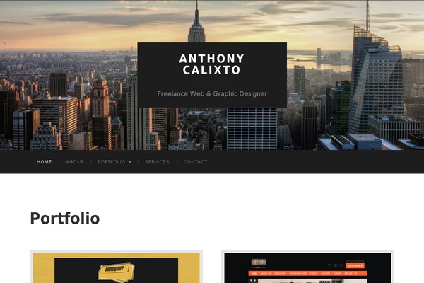 Hemingway theme site design template sample