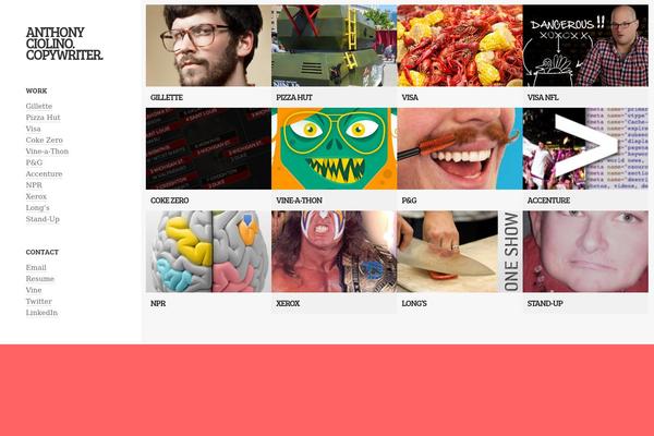 Crush theme site design template sample
