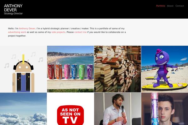 Crush theme site design template sample