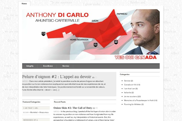 Mimbo theme site design template sample