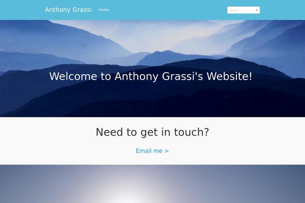 Tesseract theme site design template sample