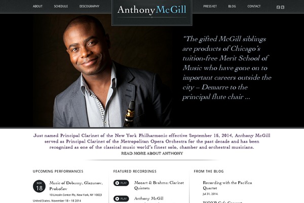 anthonymcgill.com site used Mcgill