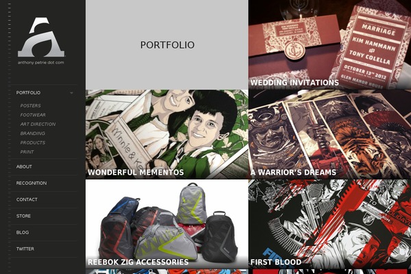 anthonypetrie.com site used Bigbang