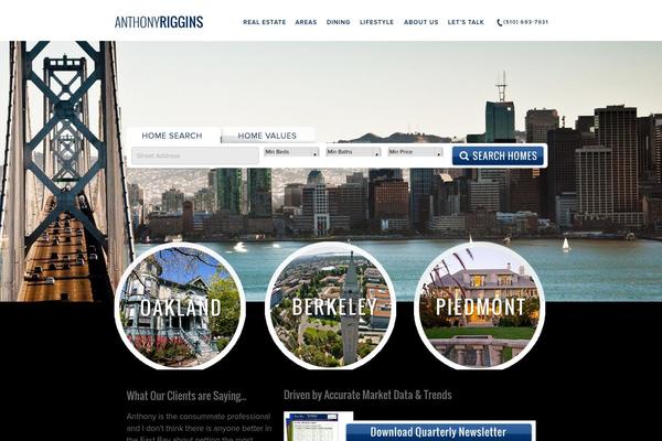 anthonyriggins.com site used Anthony
