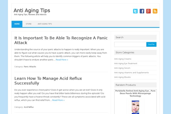 anti-aging-tip.com site used Zakra