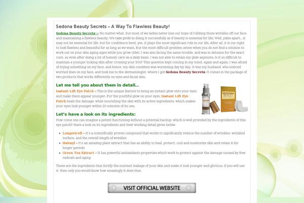 Fabric theme site design template sample