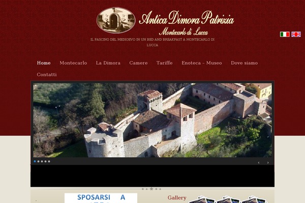 Hospitality theme site design template sample